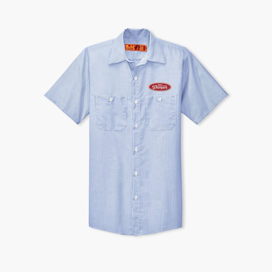 The Gameday Light Blue Striped Mechanic Shirt, Big Dumper Drop 2