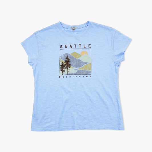 Powder Room Blue Hydrangea Seattle Womens T-Shirt