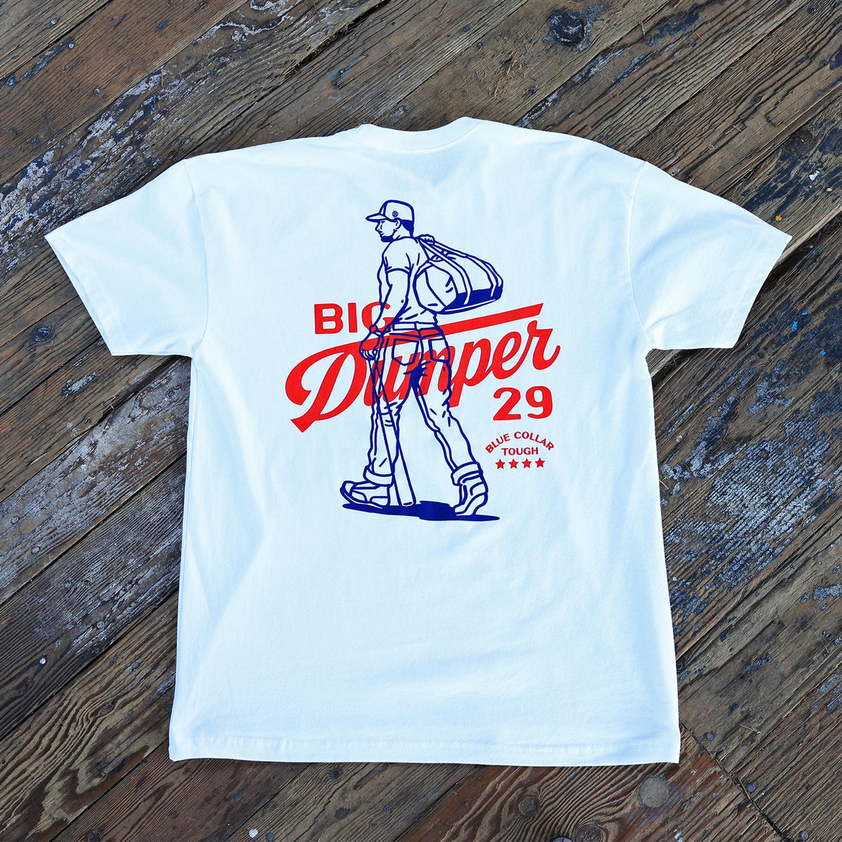 The Gameday White T-Shirt, Big Dumper Collection