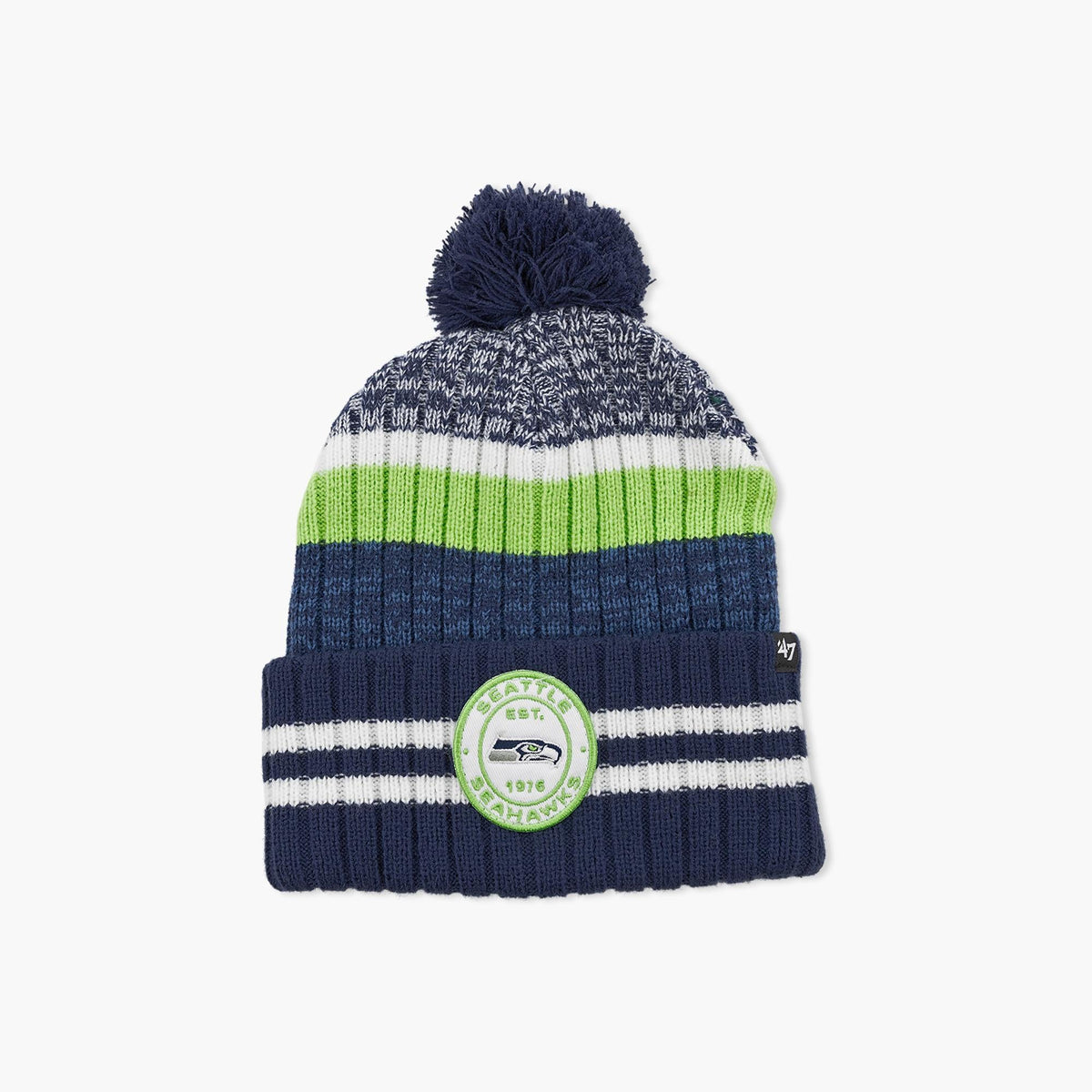 Seattle Seahawks Light Navy Quiver Cuff Beanie