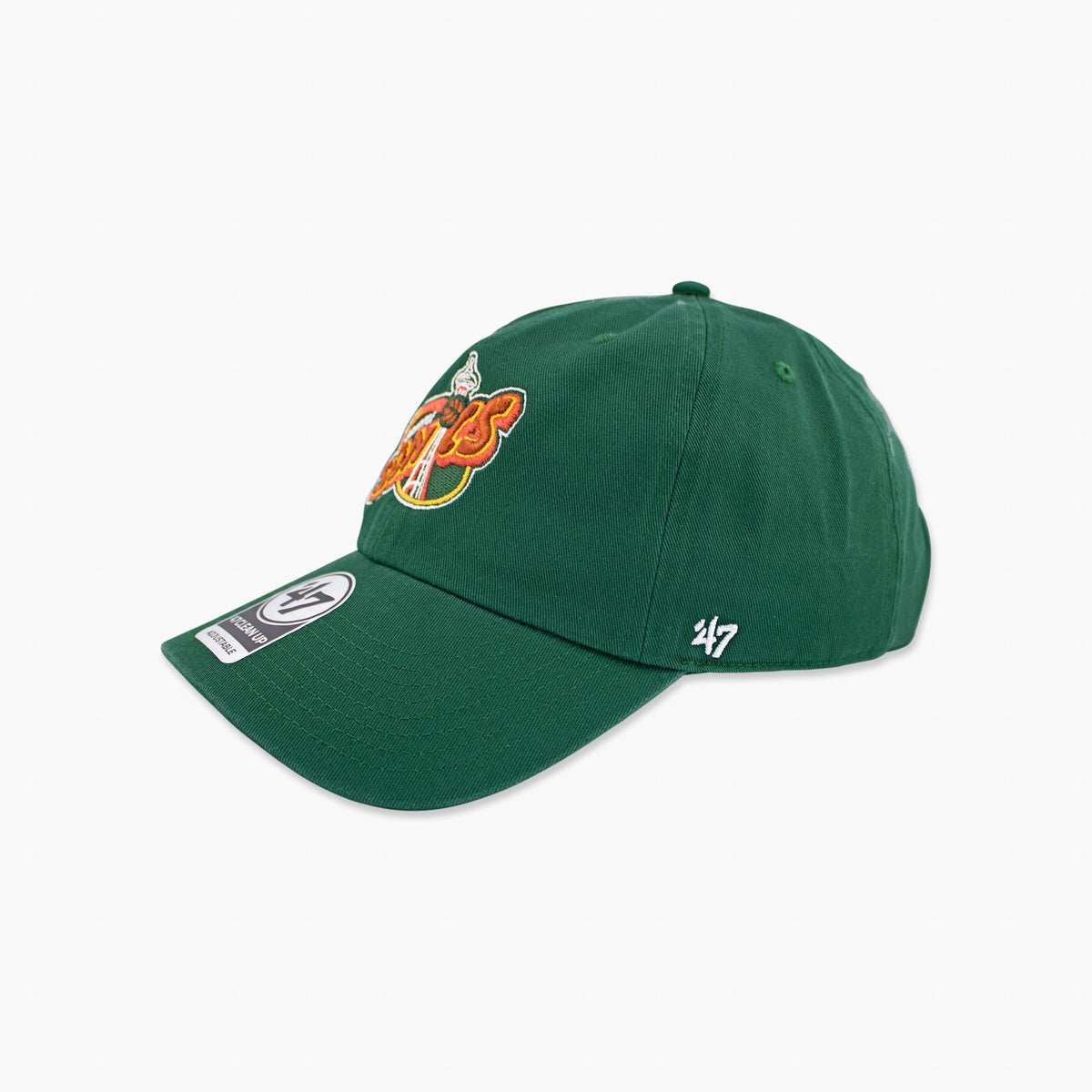 Seattle SuperSonics Green Space Needle Clean Up Adjustable Hat
