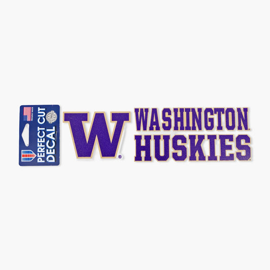 Washington Huskies 3"x10" Wordmark Logo Decal
