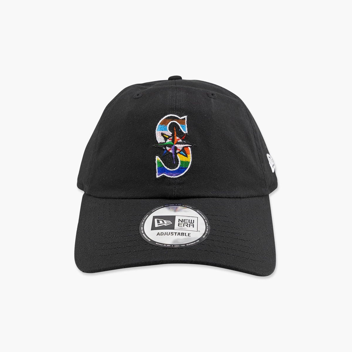 Seattle Mariners Pride 2026 Black Adjustable Hat