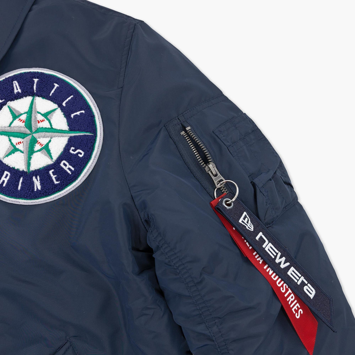 Seattle Mariners New Era x Alpha Industries 2026 Navy Bomber Jacket