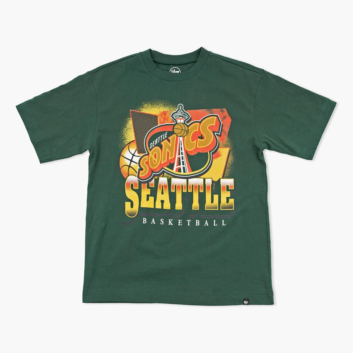 Seattle SuperSonics Dark Green Dynamic Heavyweight T-Shirt