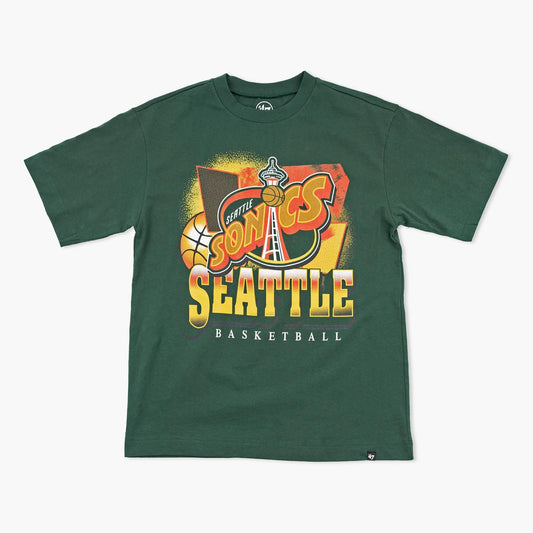 Seattle SuperSonics Dark Green Dynamic Heavyweight T-Shirt