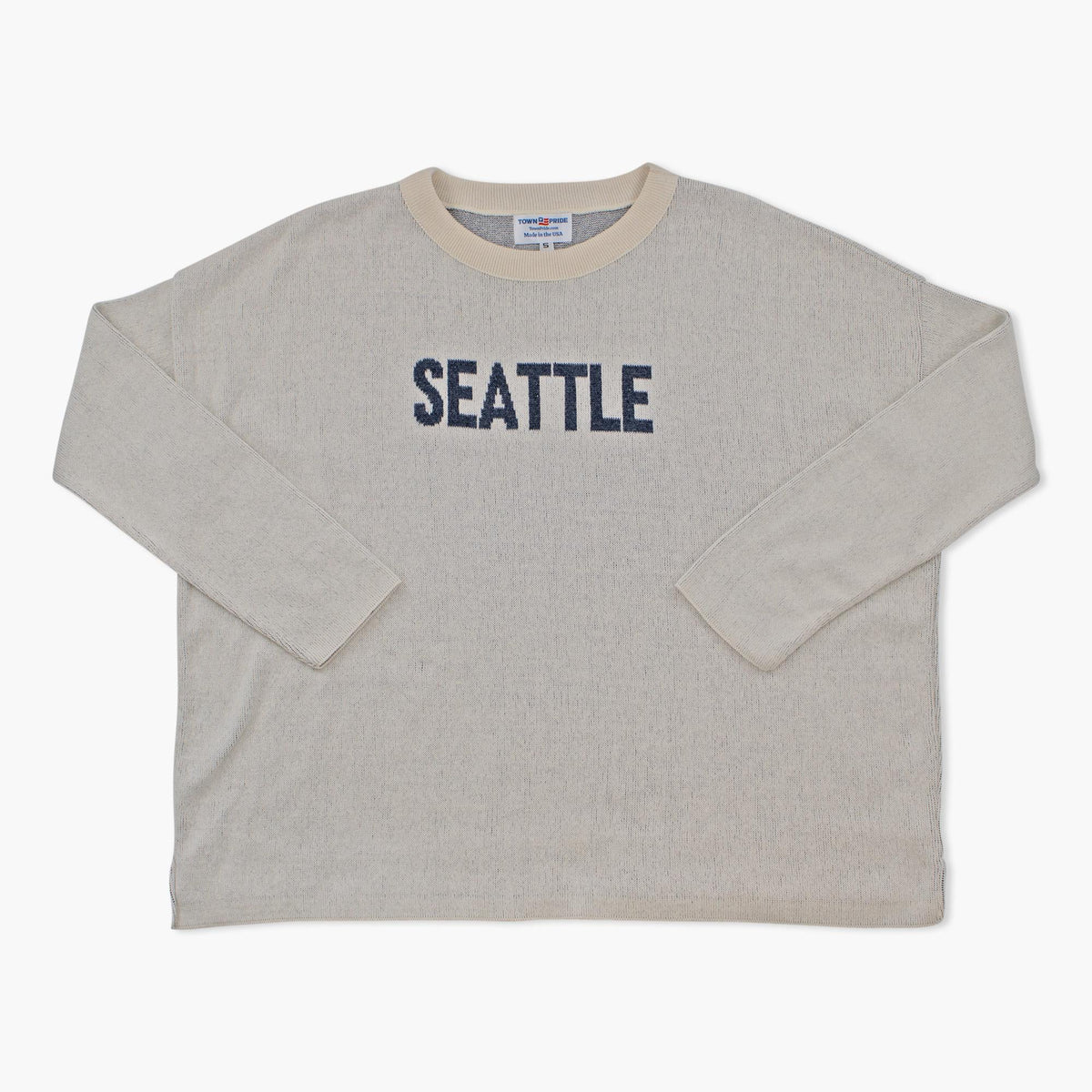 Seattle Women's Town Pride Natural/Jeans Everyday Relaxed Sweater