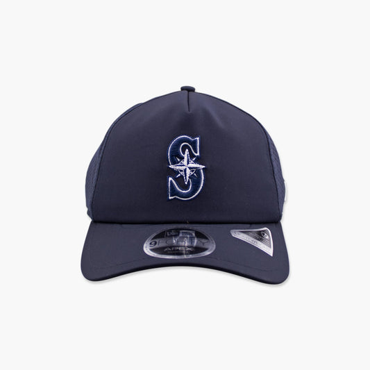 Seattle Mariners 2026 Batting Practice Navy "S" Apex Trucker Hat