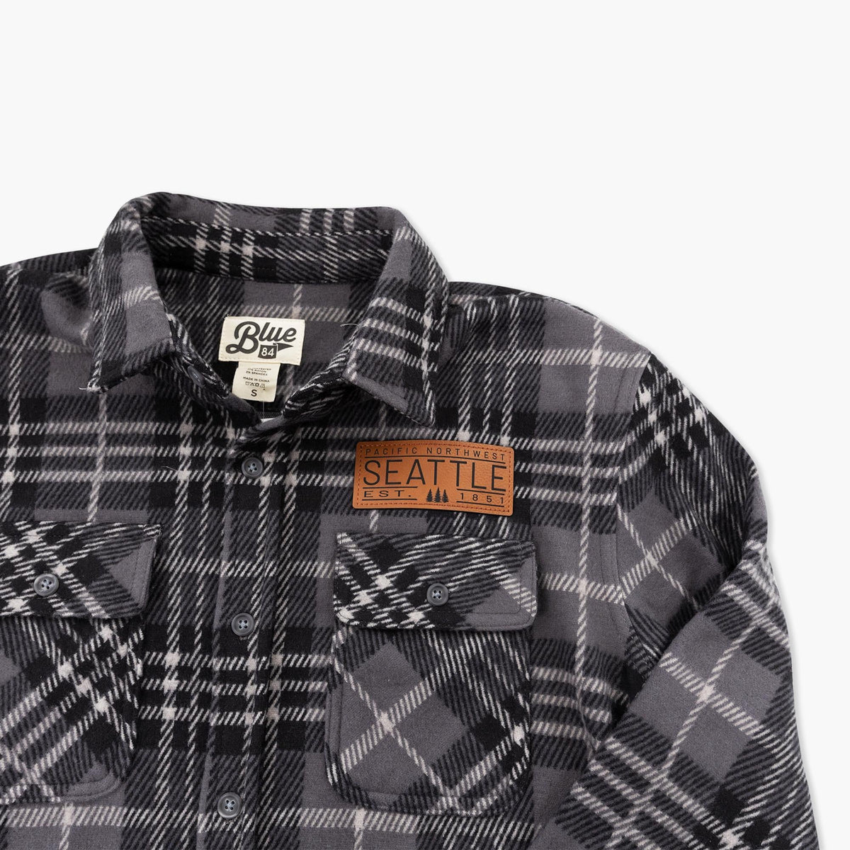 Blackhelm Pines Black Seattle Flannel
