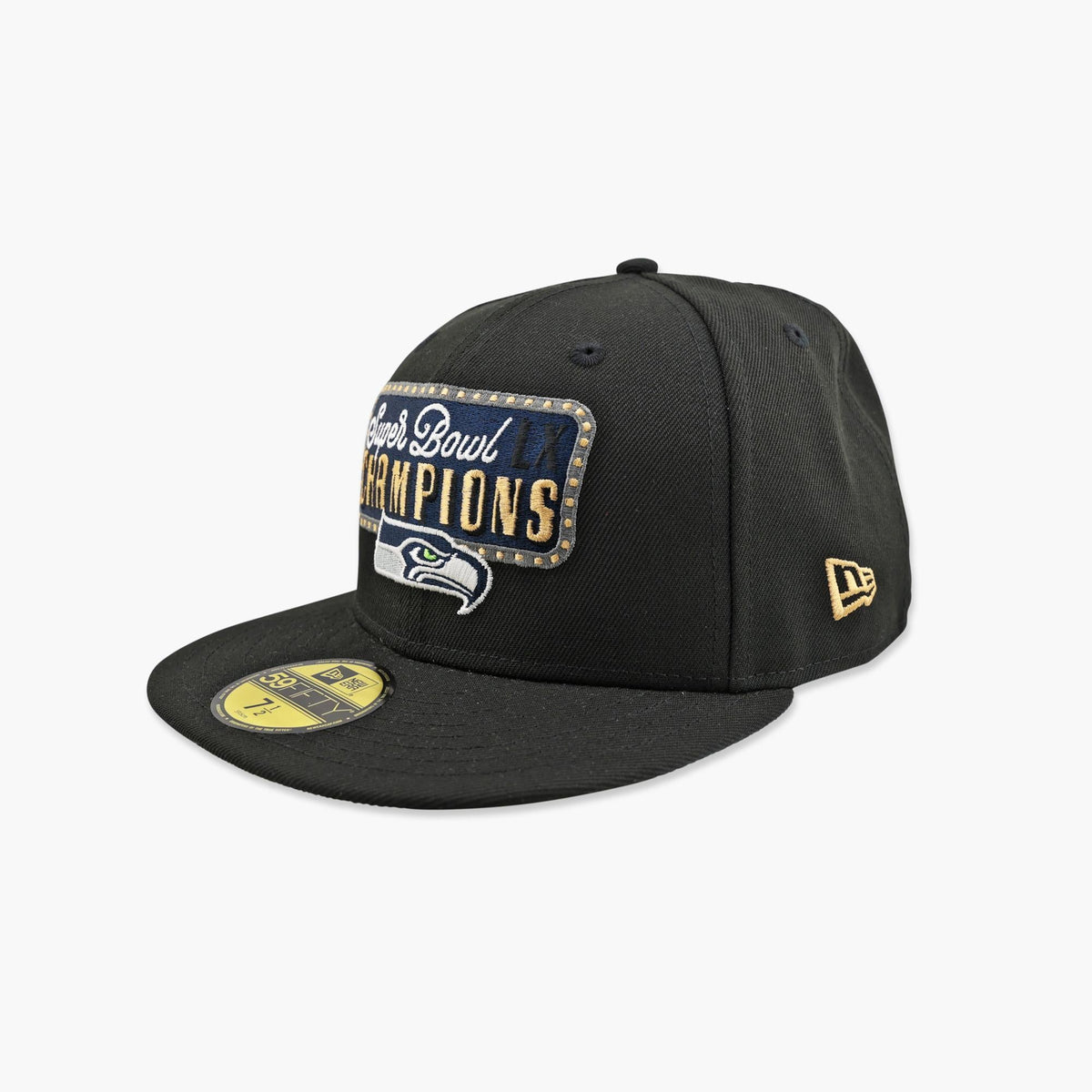 Seattle Seahawks Black Super Bowl LX Champions Celebration Billboard Fitted Hat