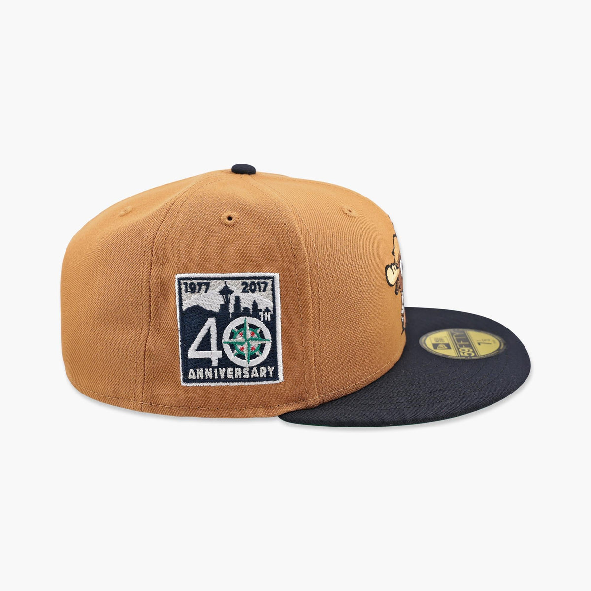 Seattle Mariners Baby Mariner Moose Mascot Series Light Bronze Fitted Hat
