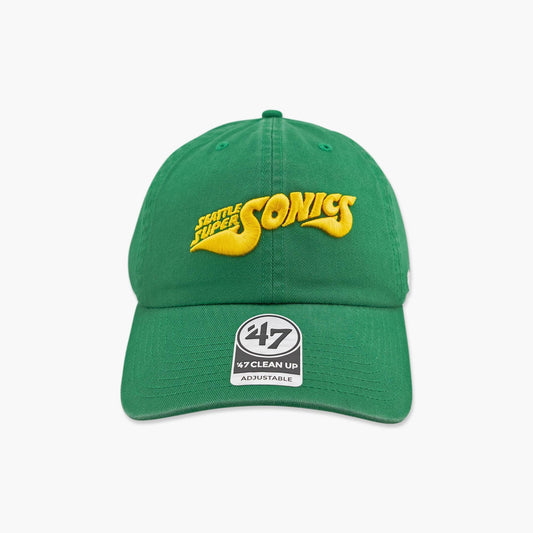 Seattle SuperSonics Kelly Green Rocket Ship Clean Up Adjustable Hat