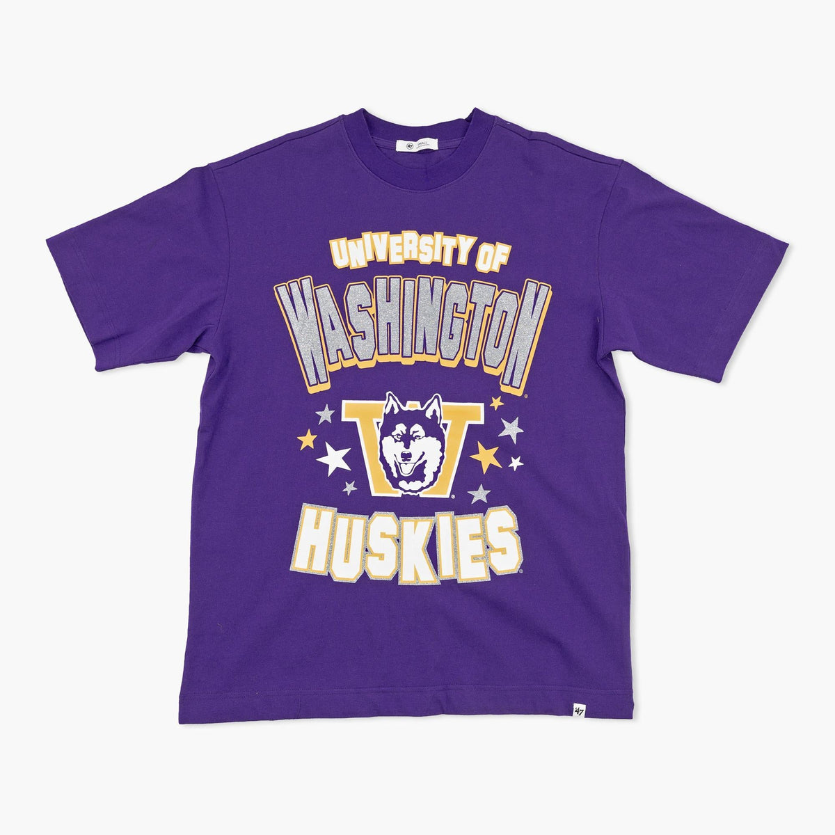 Washington Huskies Purple Scatter Star Foundation T-Shirt