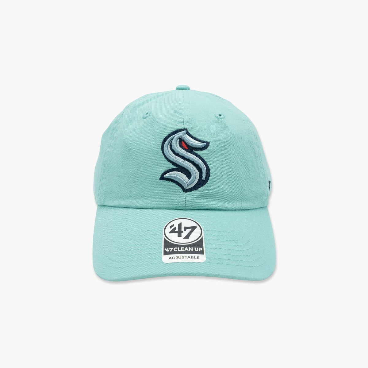 Seattle Kraken Seafoam Clean Up Adjustable Hat