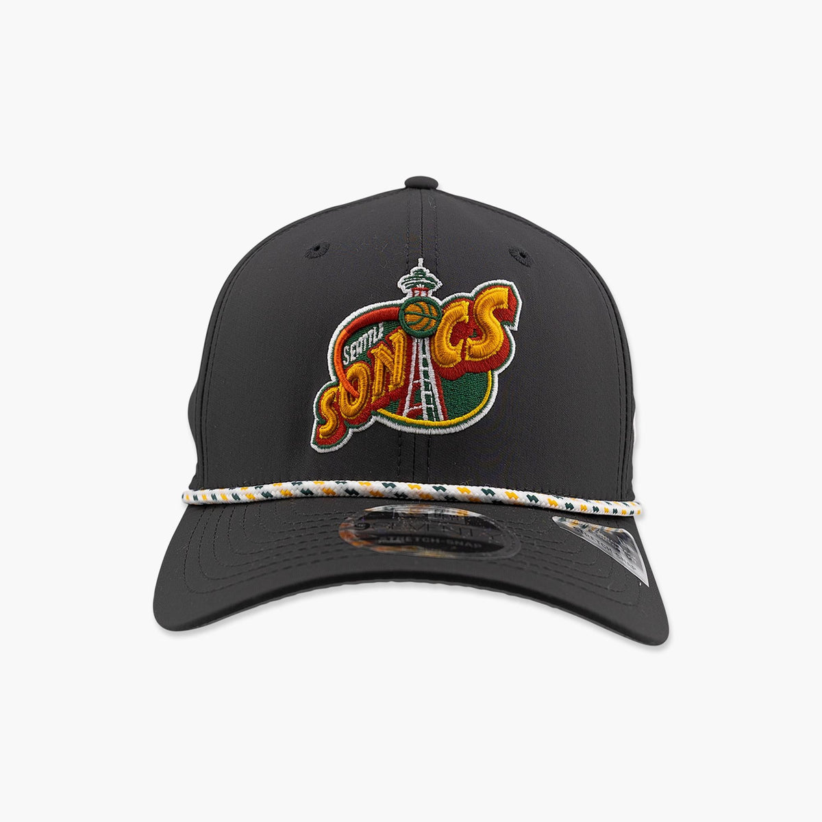 Seattle SuperSonics Black Space Needle Rope Snapback