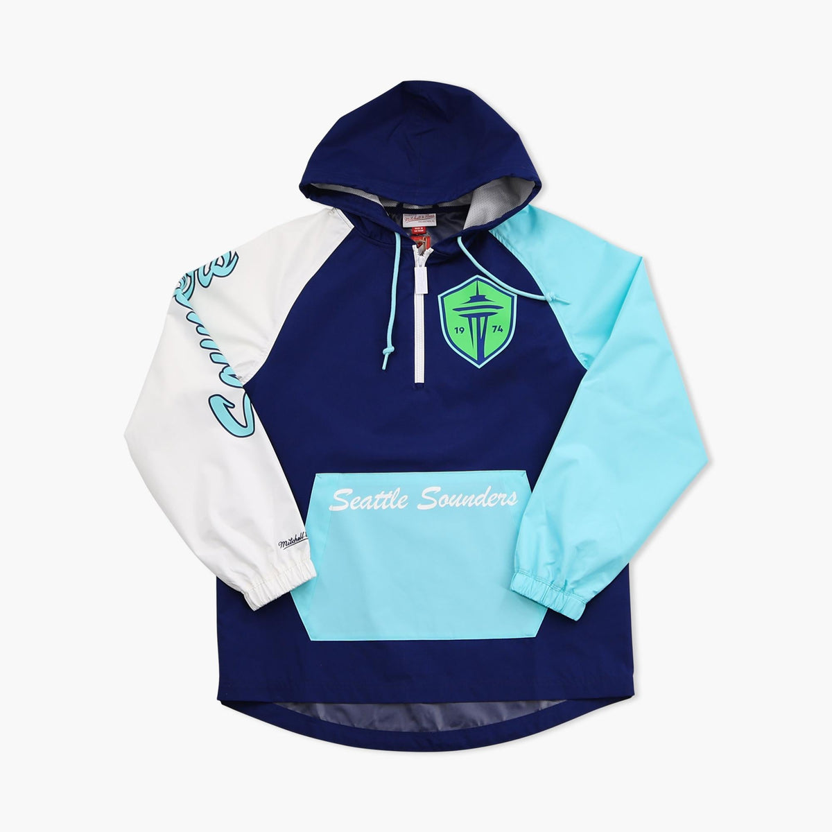 Seattle Sounders 1/4 Zip Anorak Windbreaker Jacket