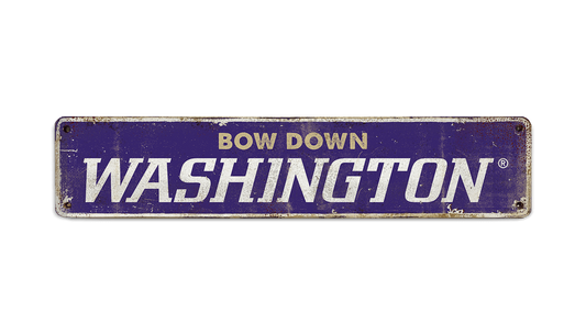 Washington Huskies: Bow Down - Hardboard Plaque