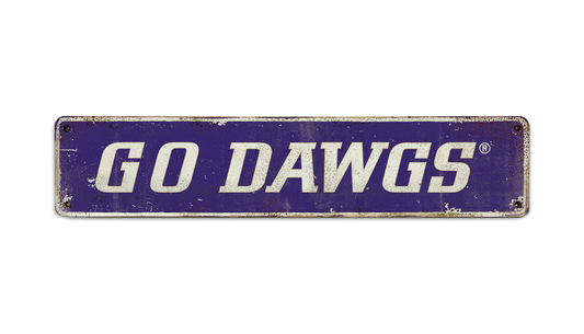 Washington Huskies: Go Dawgs - Hardboard Plaque