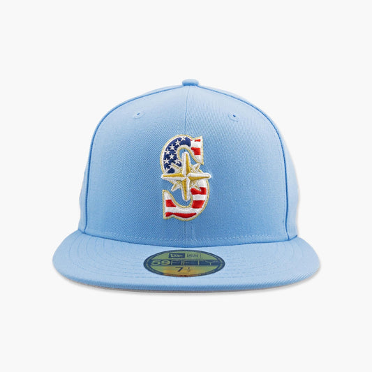 Seattle Mariners Sky Blue Americana 250 Fitted Hat