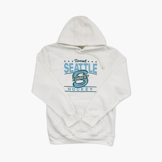 Seattle Torrent Hockey Vintage Feel White Hoodie