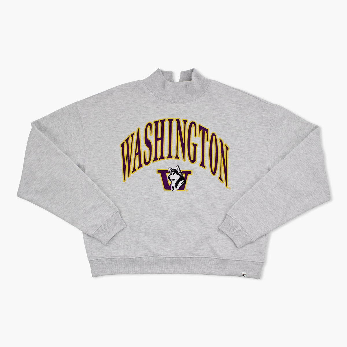 Washington Huskies Vantage Mock Neck Women's Crewneck