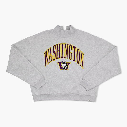 Washington Huskies Vantage Mock Neck Women's Crewneck