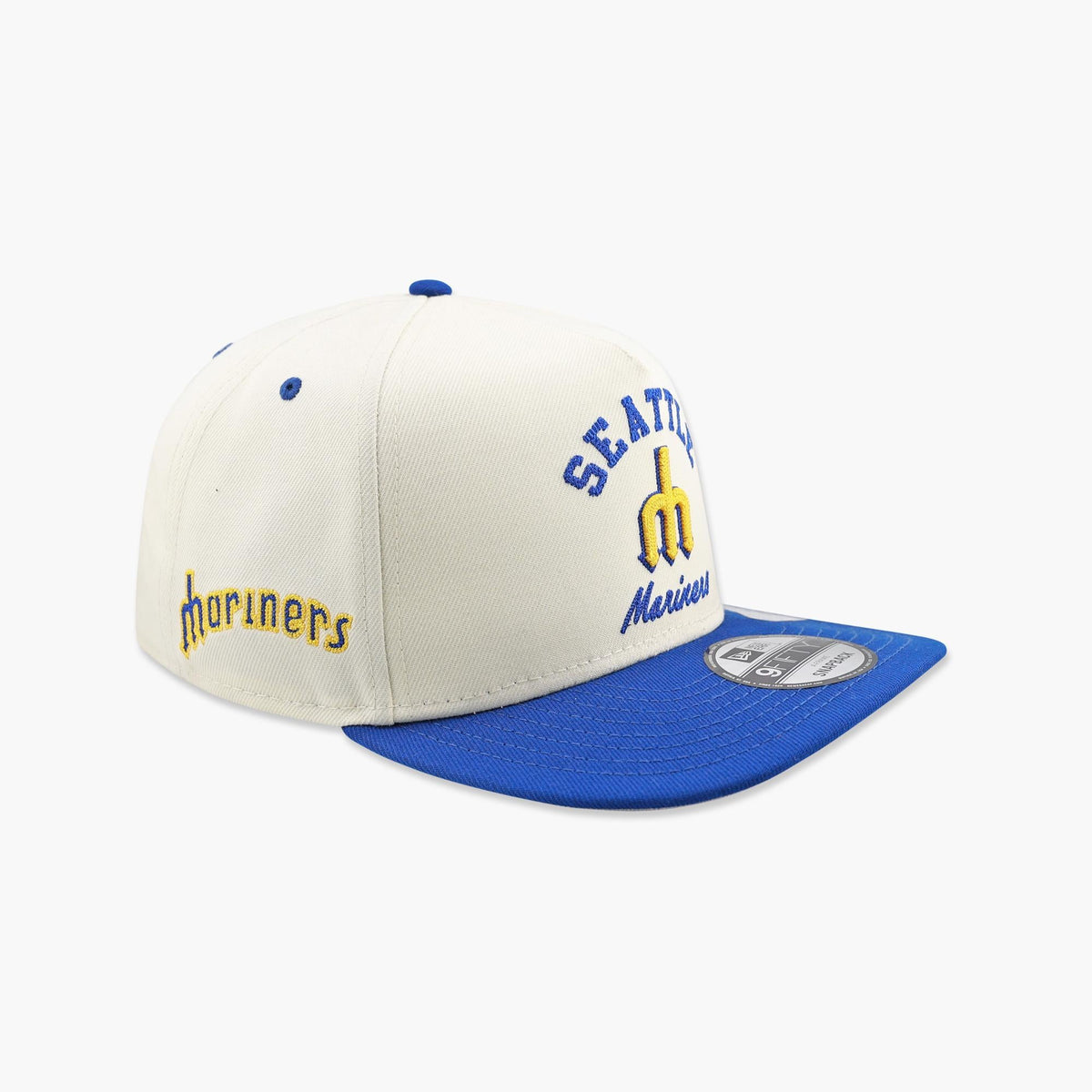 Seattle Mariners Cream Trident Logo Dugout Classic A-Frame Snapback