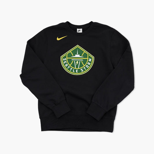 Seattle Storm Black Nike Primary Logo Fleece Crewneck