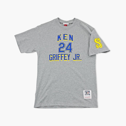 Seattle Mariners Gray Ken Griffey Jr. Player Collection Embroidered T-Shirt