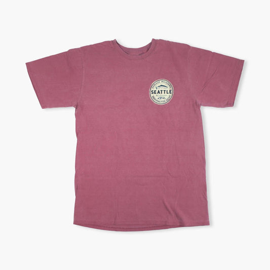 Intone Trout Seattle Mountains Maroon T-Shirt