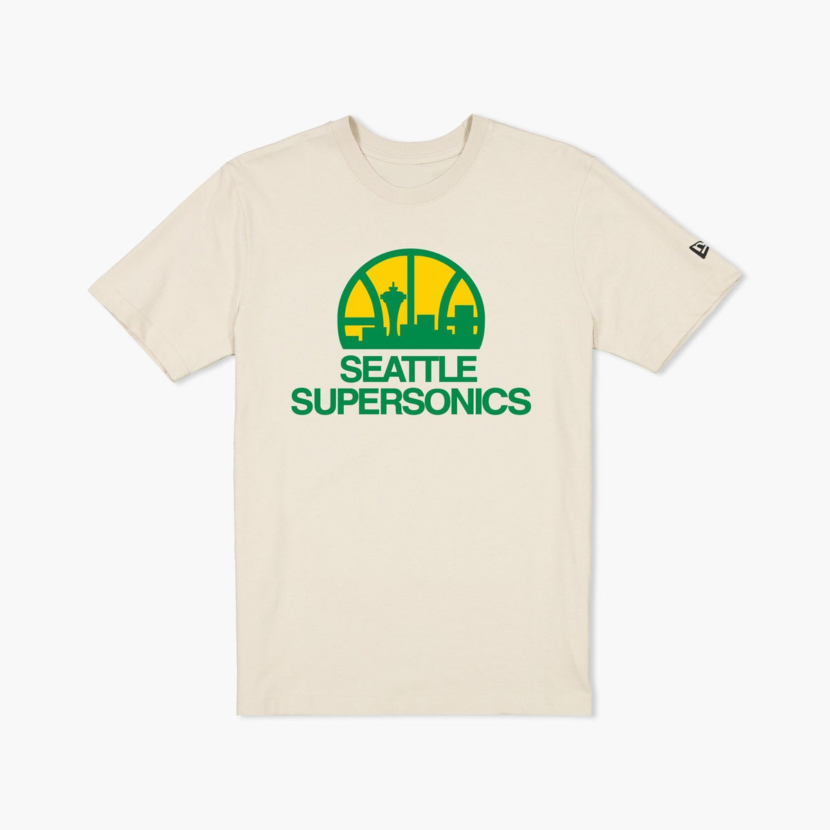 Seattle SuperSonics Cream Skyline T-Shirt