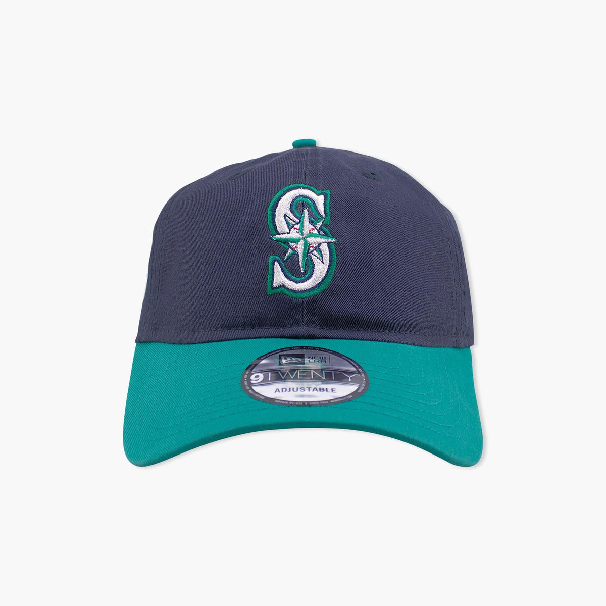 Seattle Mariners 50th Anniversary Patch Navy/Teal Adjustable Hat
