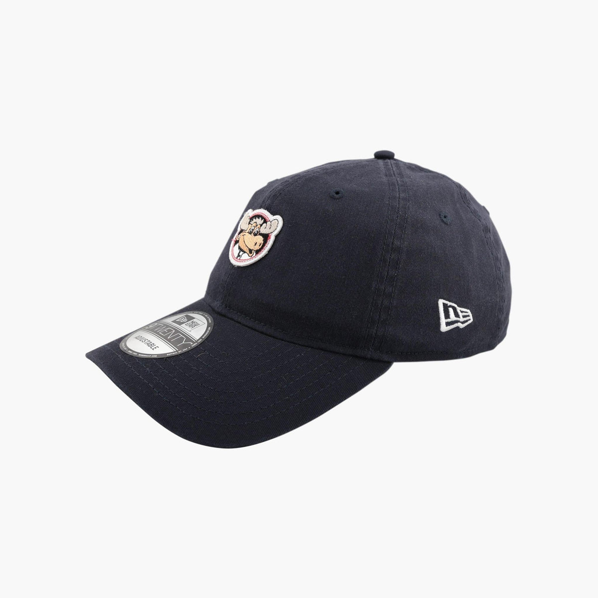 Seattle Mariners Navy Mariner Moose Mascot Badge Adjustable Hat