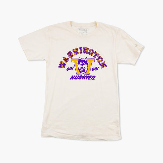 Washington Huskies Cheer On Cream T-Shirt