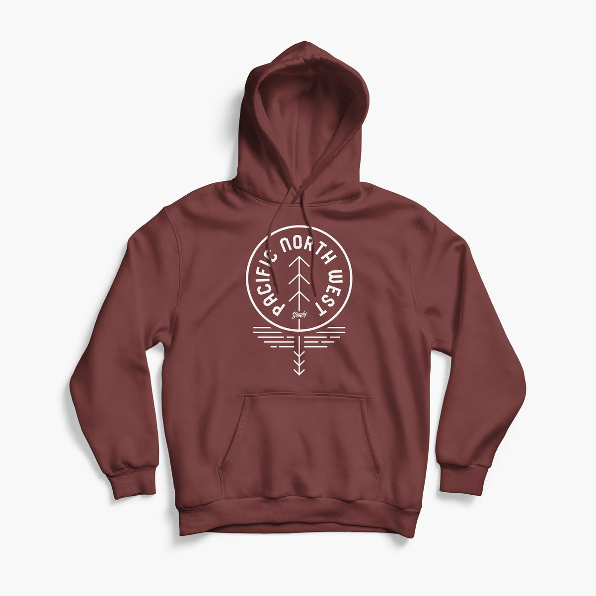 PNW Reflection Maroon Hoodie