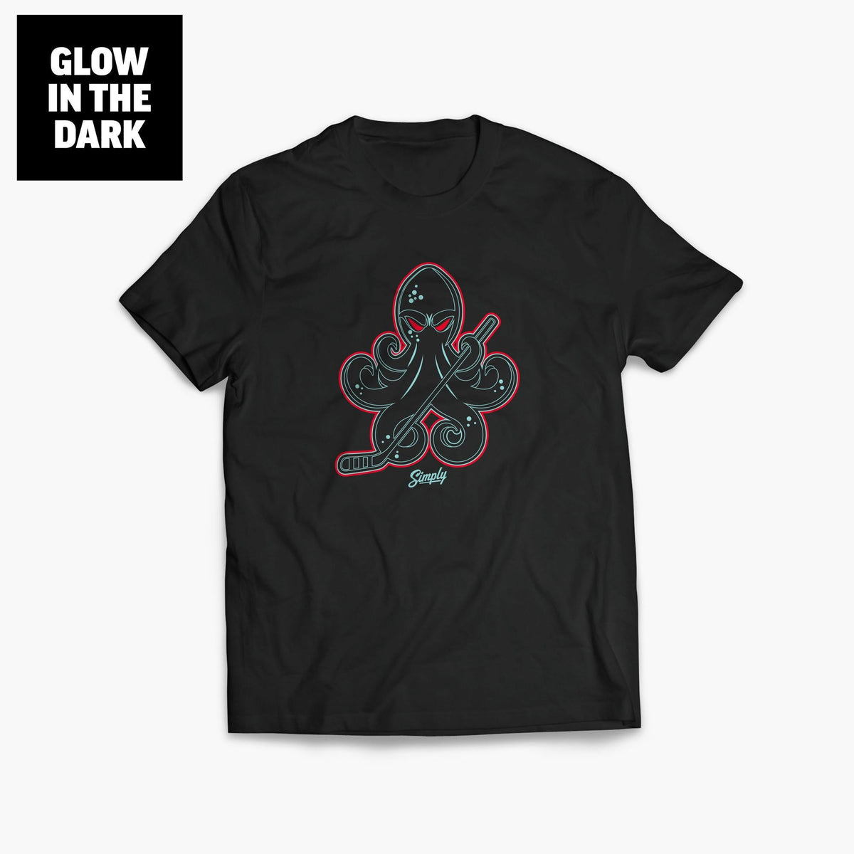 Hocktopus Black Ice Glow In The Dark T-Shirt