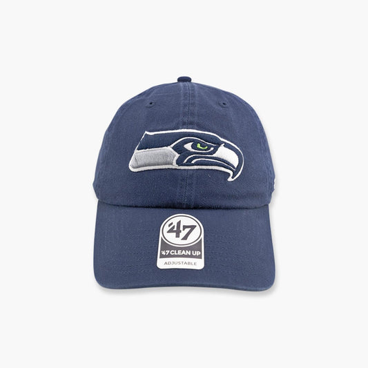 Seattle Seahawks Navy Clean Up Adjustable Hat