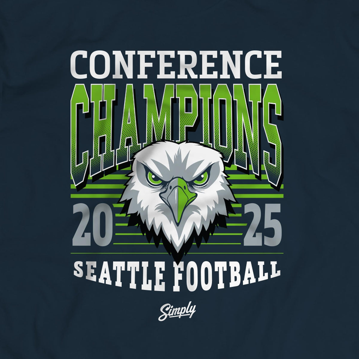 Birds of Prey 2025 Conference Champions Navy T-Shirt