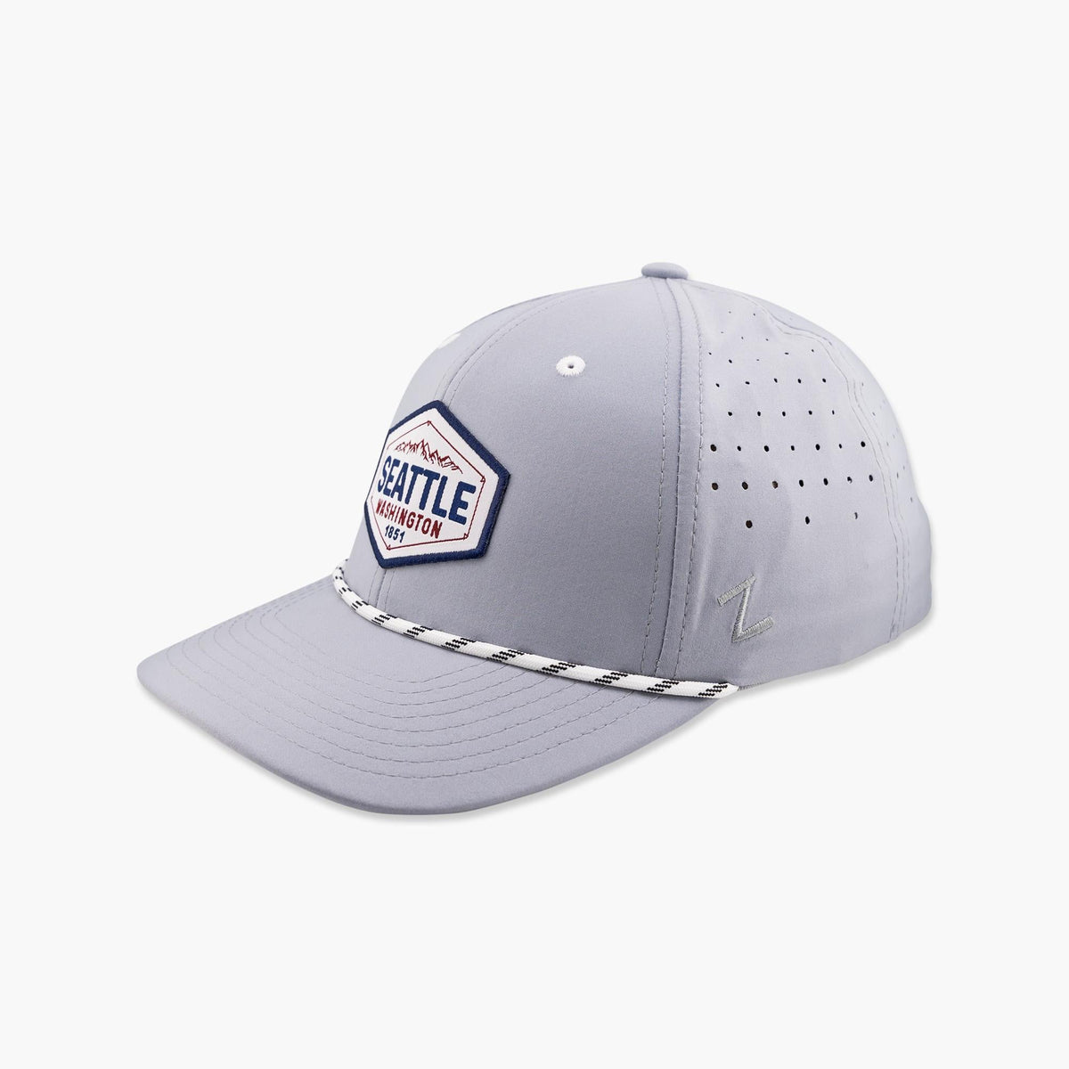 Contempt Mountains Light Grey Seattle Adjustable Hat