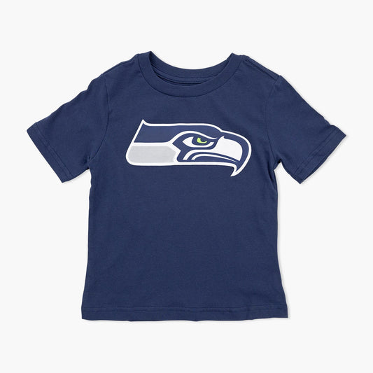 Seattle Seahawks Navy Logo Youth T-Shirt