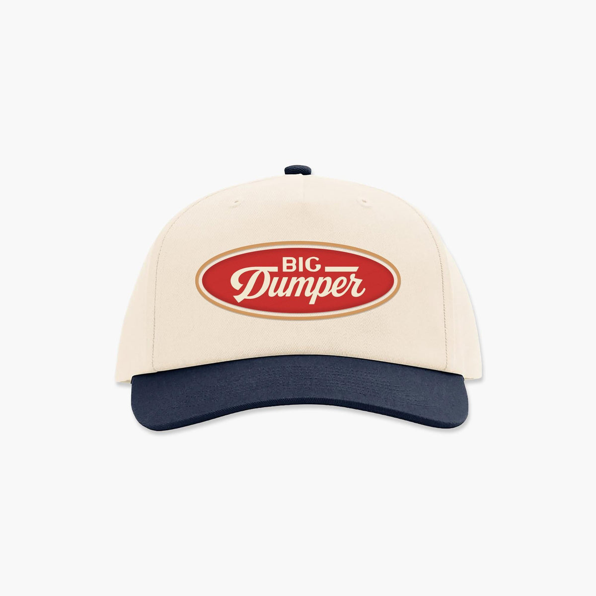 The Big Dumper Badge Two Tone Cream/Navy Hat, Big Dumper Collection