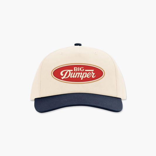 The Big Dumper Badge Two Tone Cream/Navy Hat, Big Dumper Collection