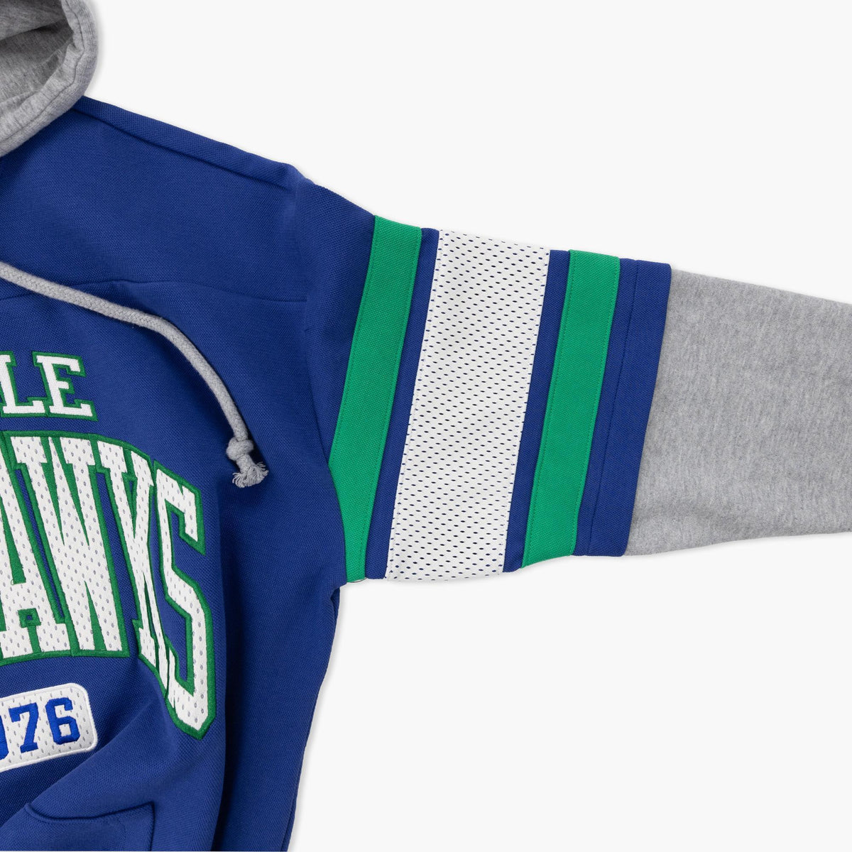 Seattle Seahawks Royal Throwback Bridge Pass Training Pullover
