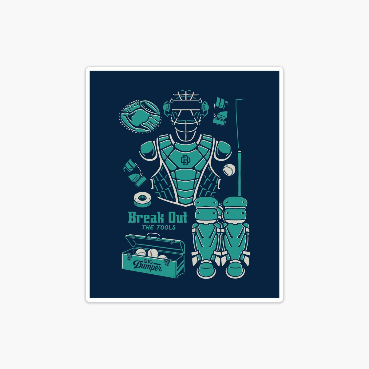 The Toolkit Navy Sticker, Big Dumper Collection
