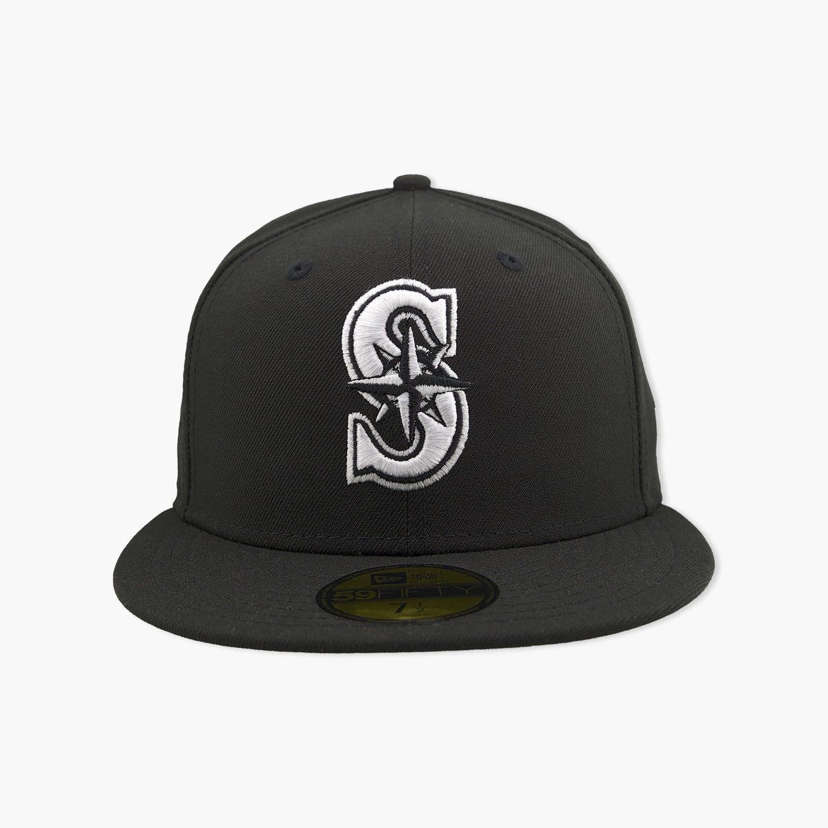 Seattle Mariners Dark Seas Black Fitted Hat