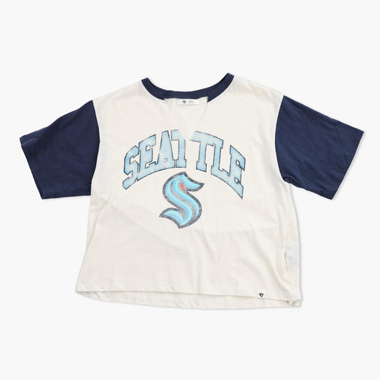 Seattle Kraken Sandstone Sky Arch Women's Crop T-Shirt