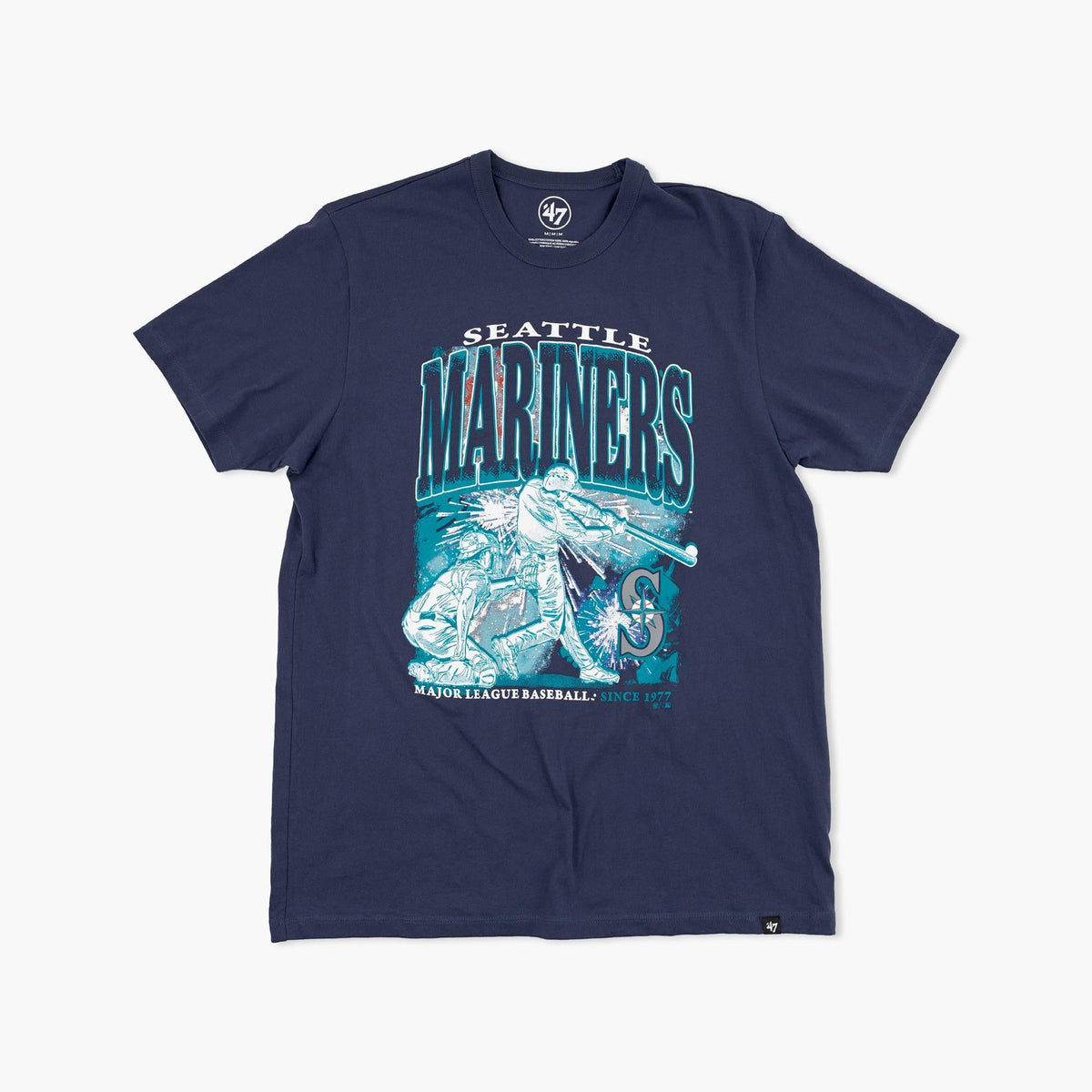 Seattle Mariners Navy Blue Fireworks T-Shirt