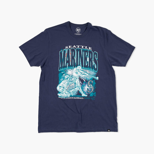 Seattle Mariners Navy Blue Fireworks T-Shirt