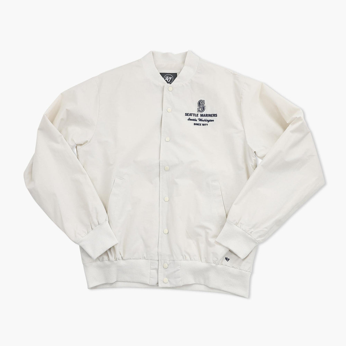 Seattle Mariners Sandstone Anderson Twill Bomber Jacket
