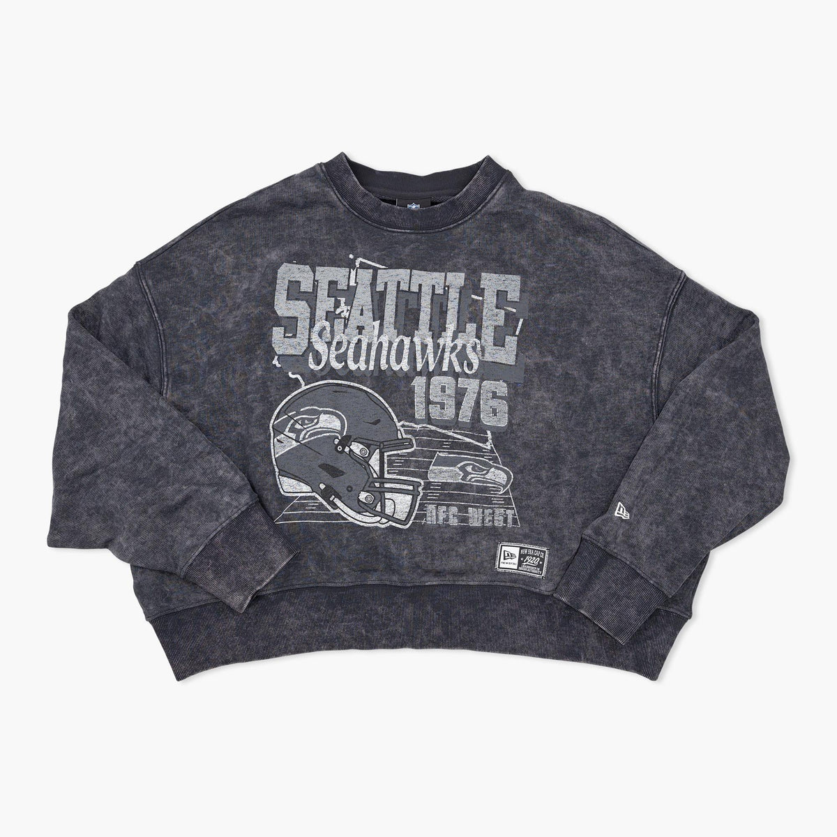Seattle Seahawks Women's 1976 Vintage Wash Crewneck